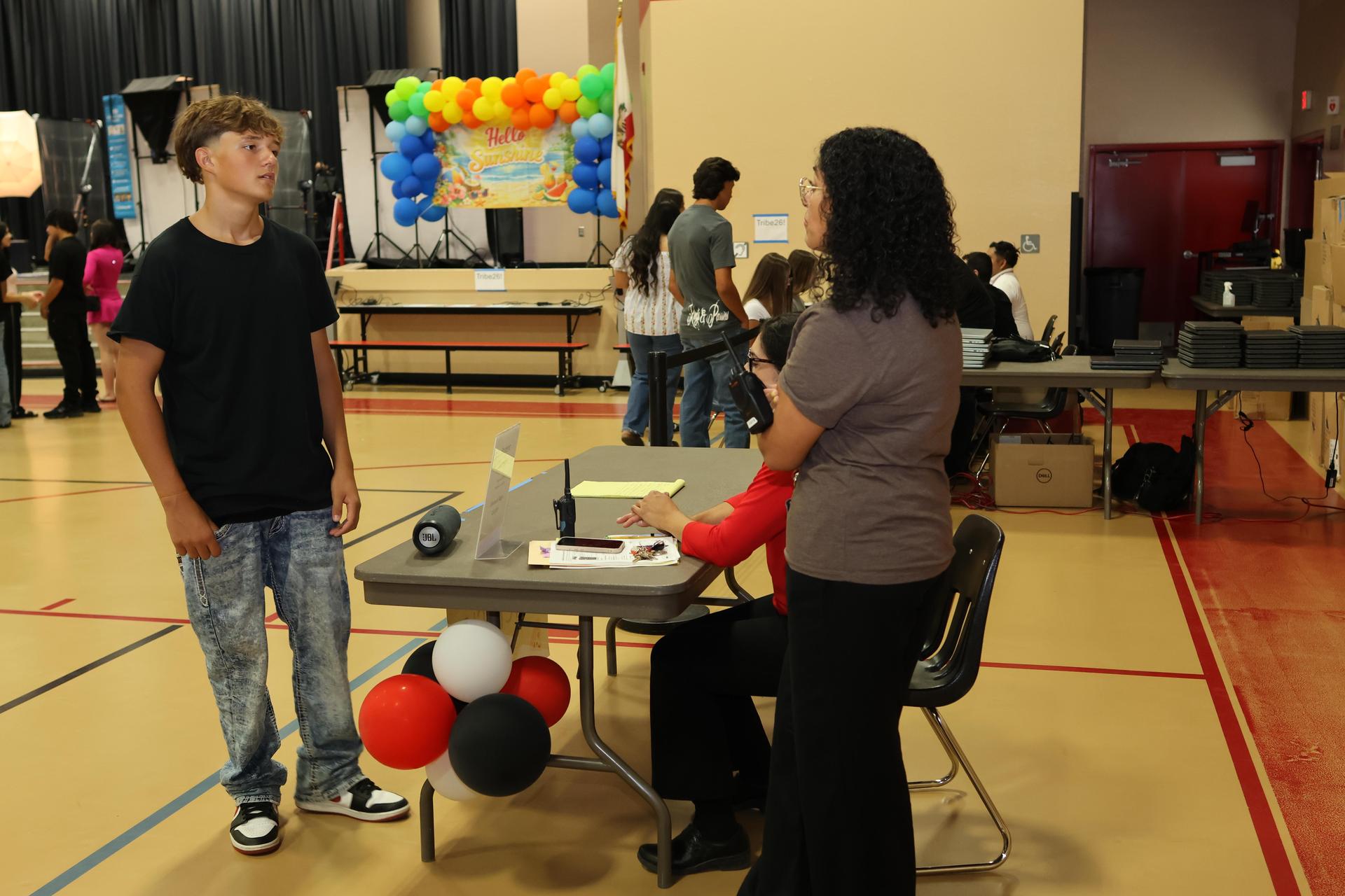 Students and staff at Tribe Turnout 55