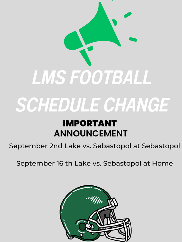 LMS Jr. High Football Schedule Changes Featured Photo