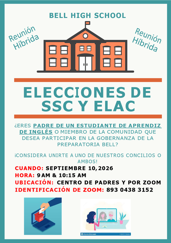 Elecciones del ELAC y el SSC para 2026-27