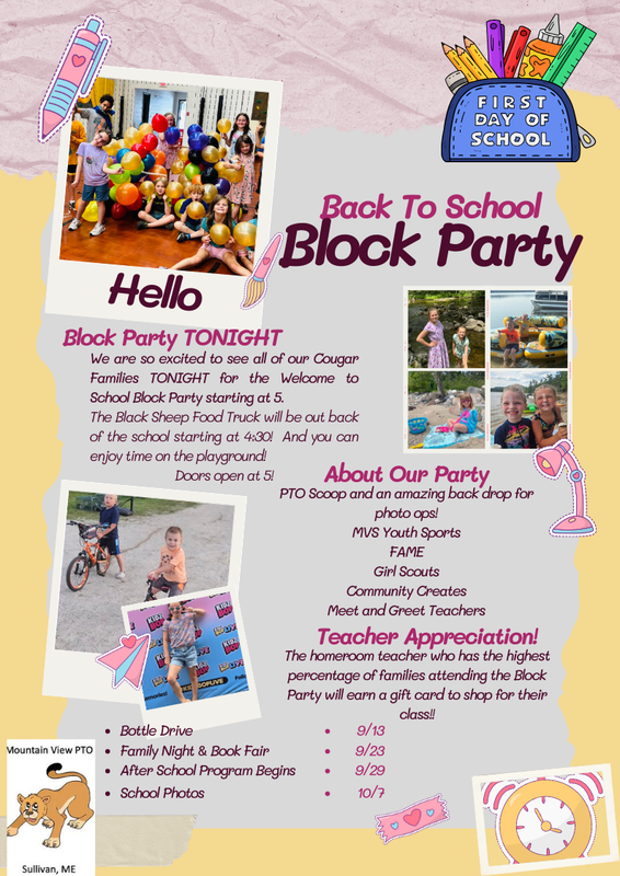 BLOCK PARTY - Wednesday, August 27th starting at 5 PM