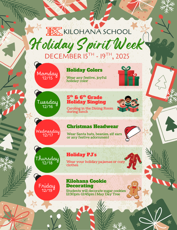 Holiday Spirit Week