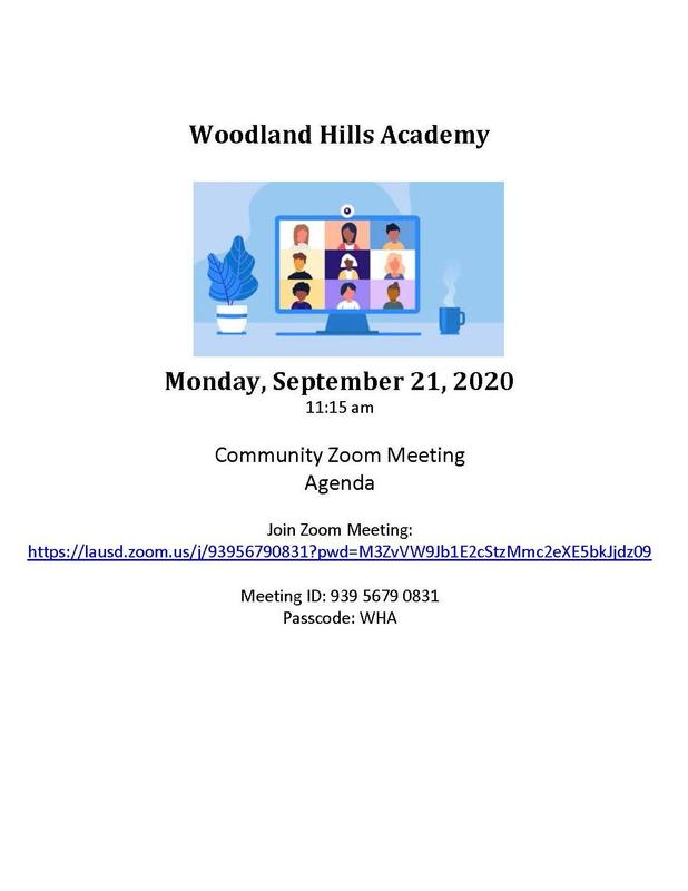 WHA Community Zoom meeting 9.21.20