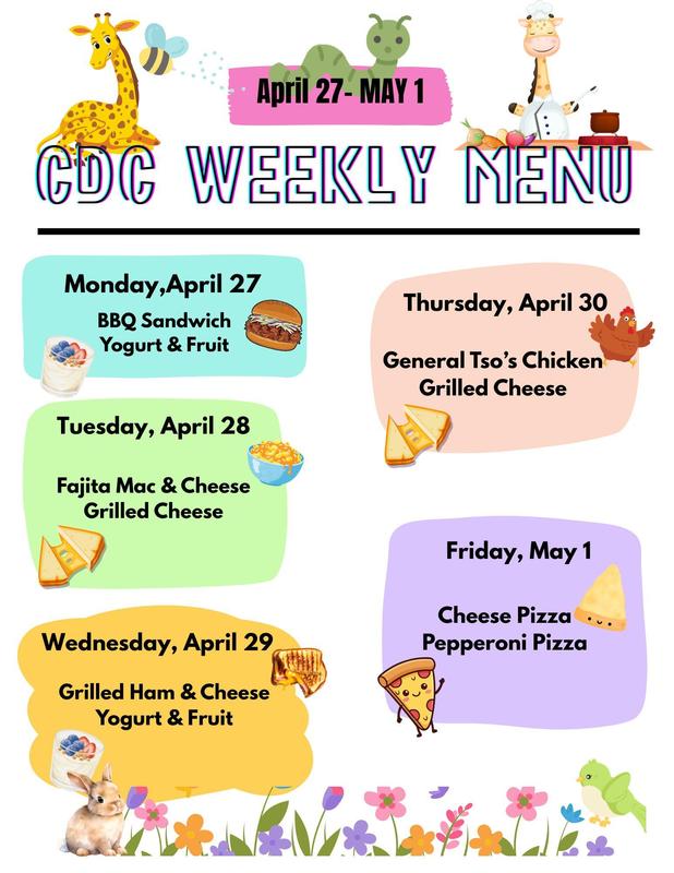CDC Lunch Menu
