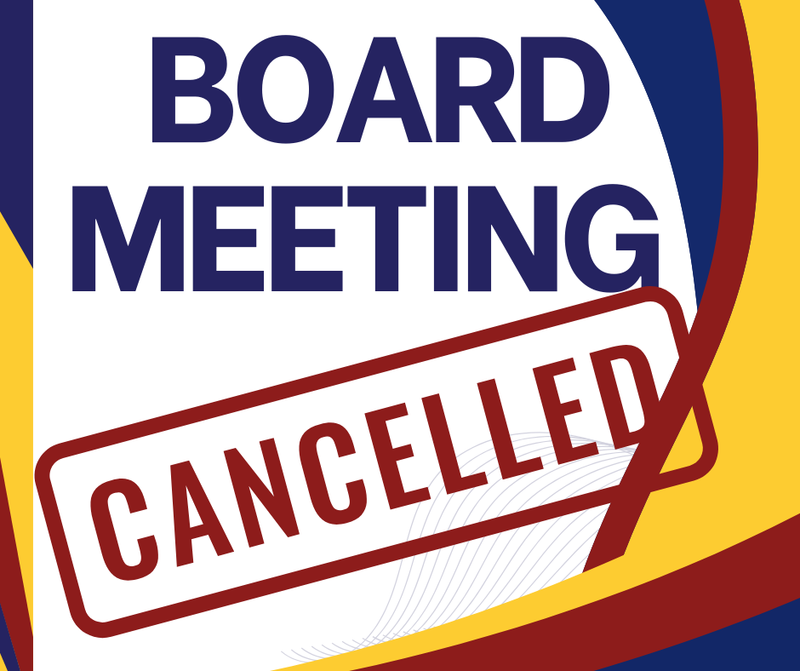 Board Meeting Canceled