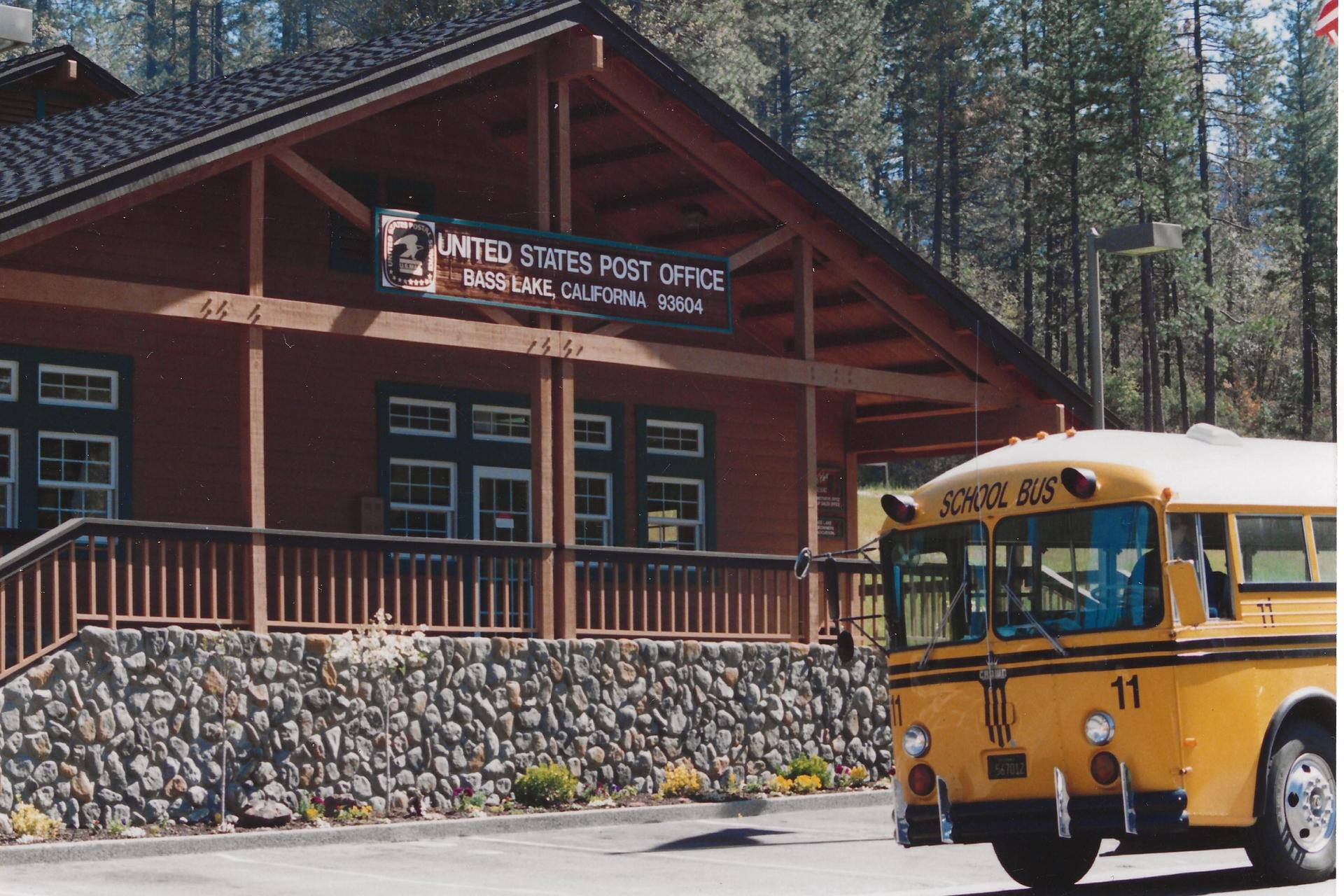YUSD Bus #11 at Post Office