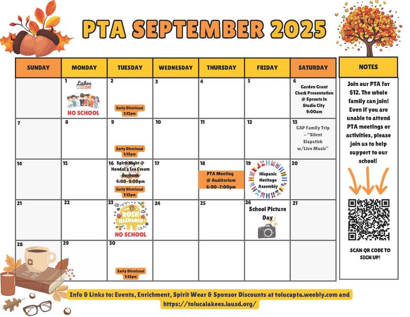 Sept calendar
