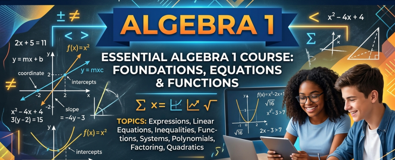 Algebra 1 Banner