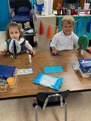 Practicing how to stand up our 3D trees!