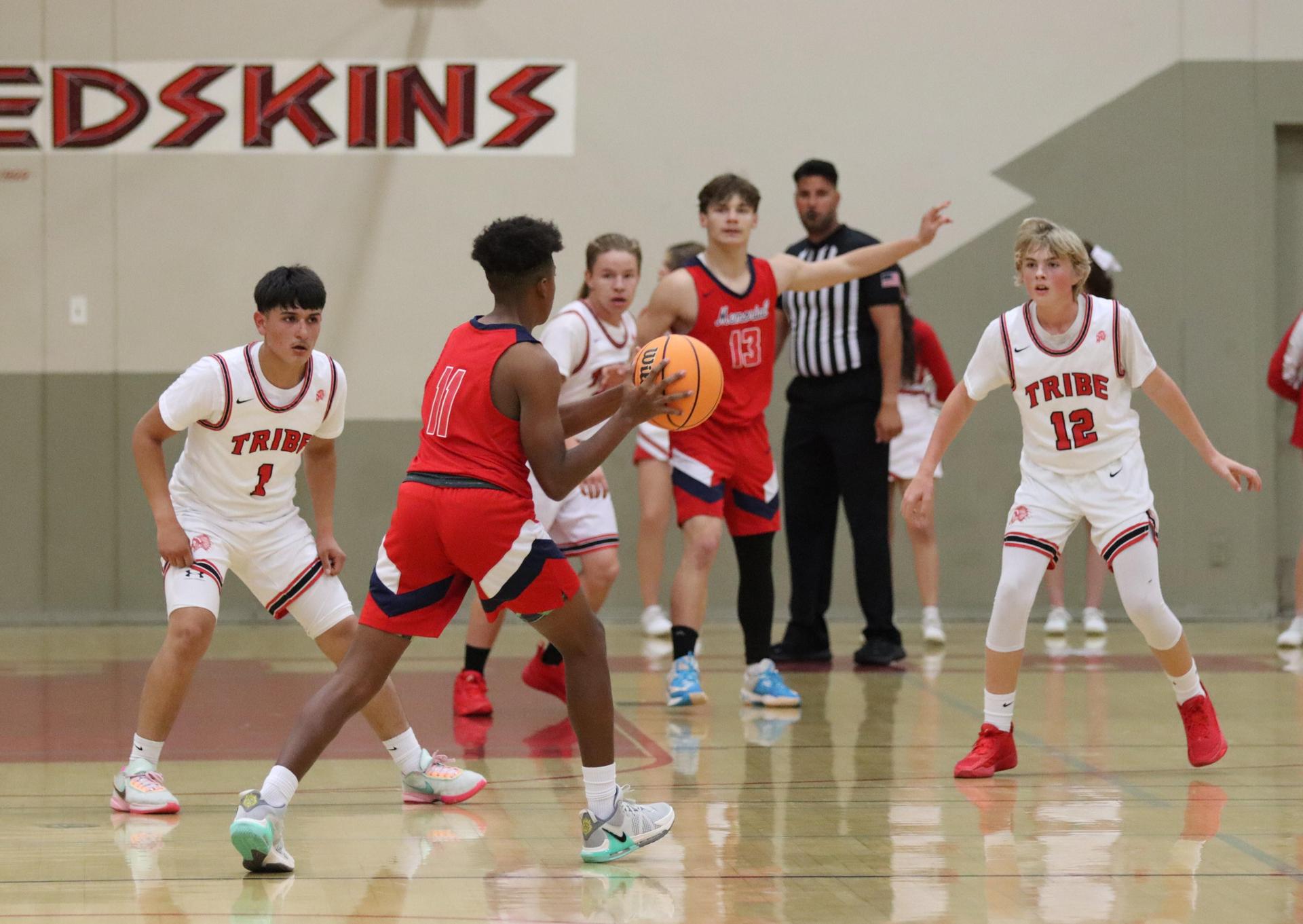 Junior Varisty boys playing against san joaquin memorial