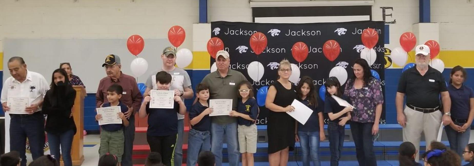 Celebrating our Veterans! Jackson appreciates your service.