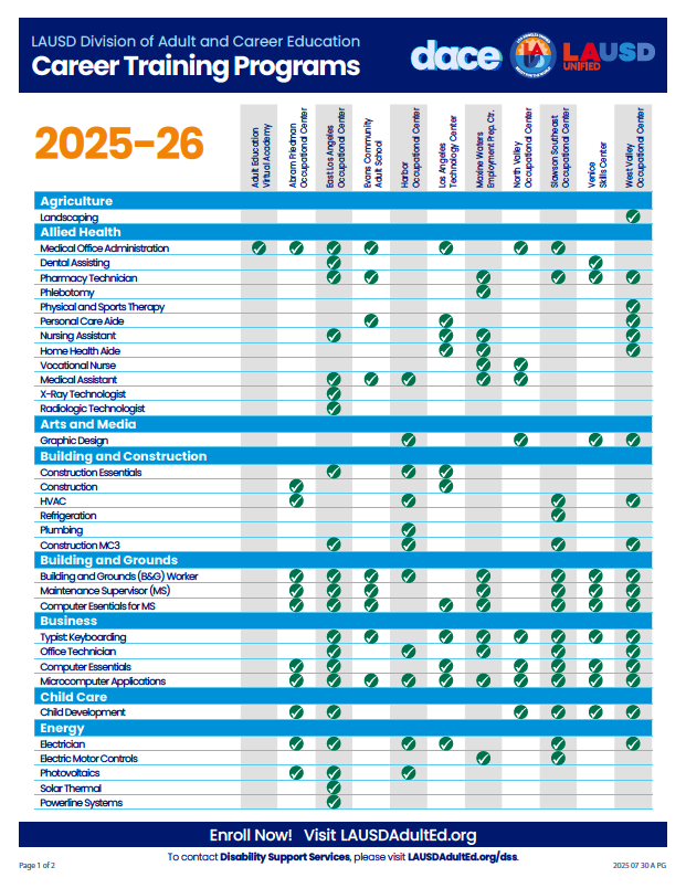 Career Training Program Flyer