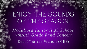 promo graphic - MJH band concert 12/17/25