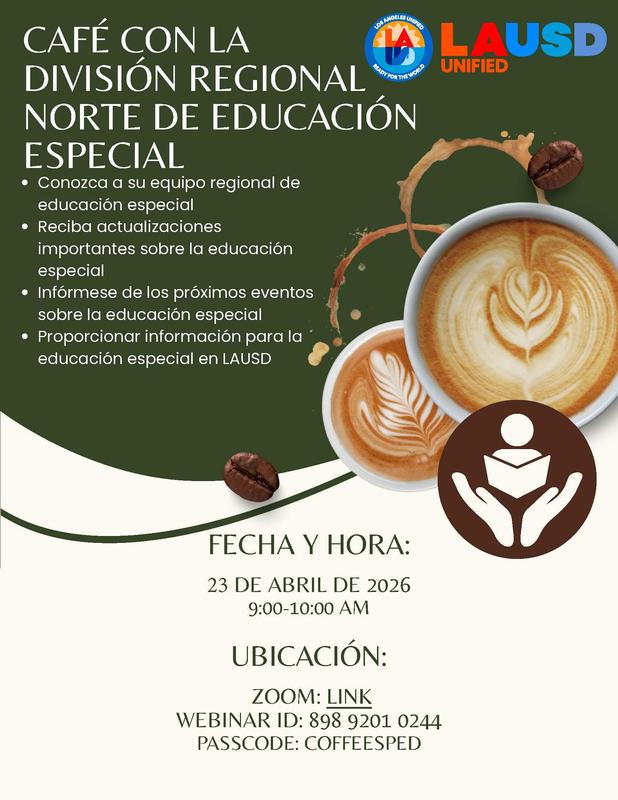 CAFÉ CON LA DIVISIÓN REGIONAL NORTE DE EDUCACIÓN ESPECIAL