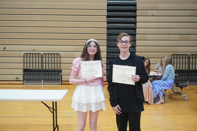 Two students earn the top scholastic award - the Presidential Award.