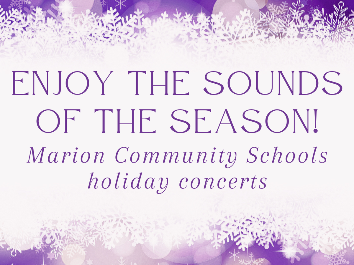 promo graphic - MCS holiday concerts 2025