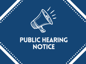 Public Hearing Notice Sign