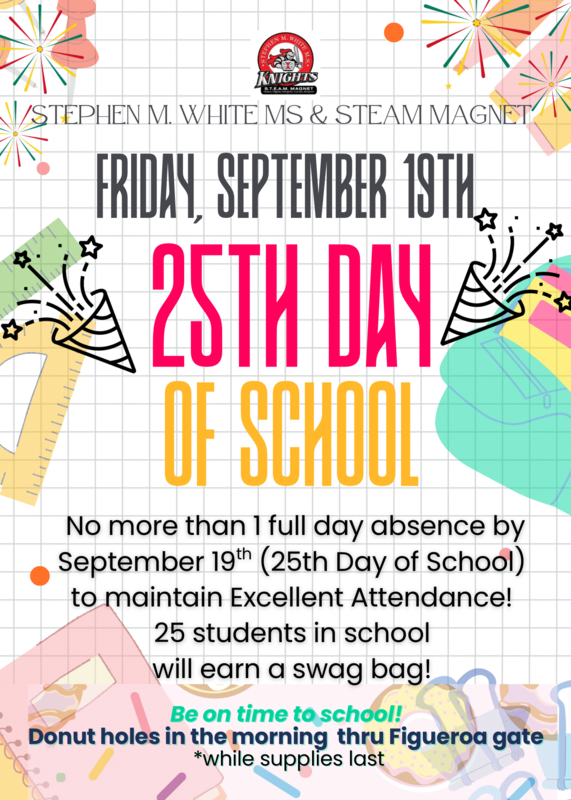 25th Day of School Flyer
