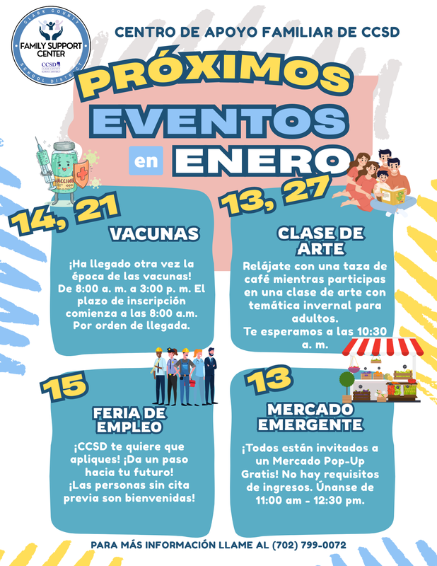 CCSD Family Support Center Calendar