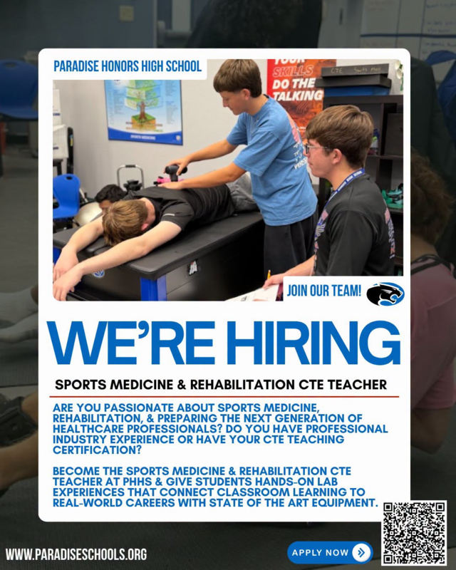 we're hiring sign