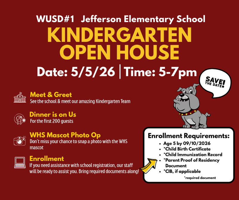 Details for open house on May 5