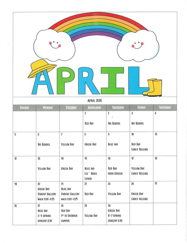 April Calendar