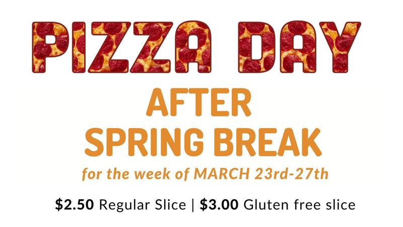 pizza day letters with pepperoni in the letters