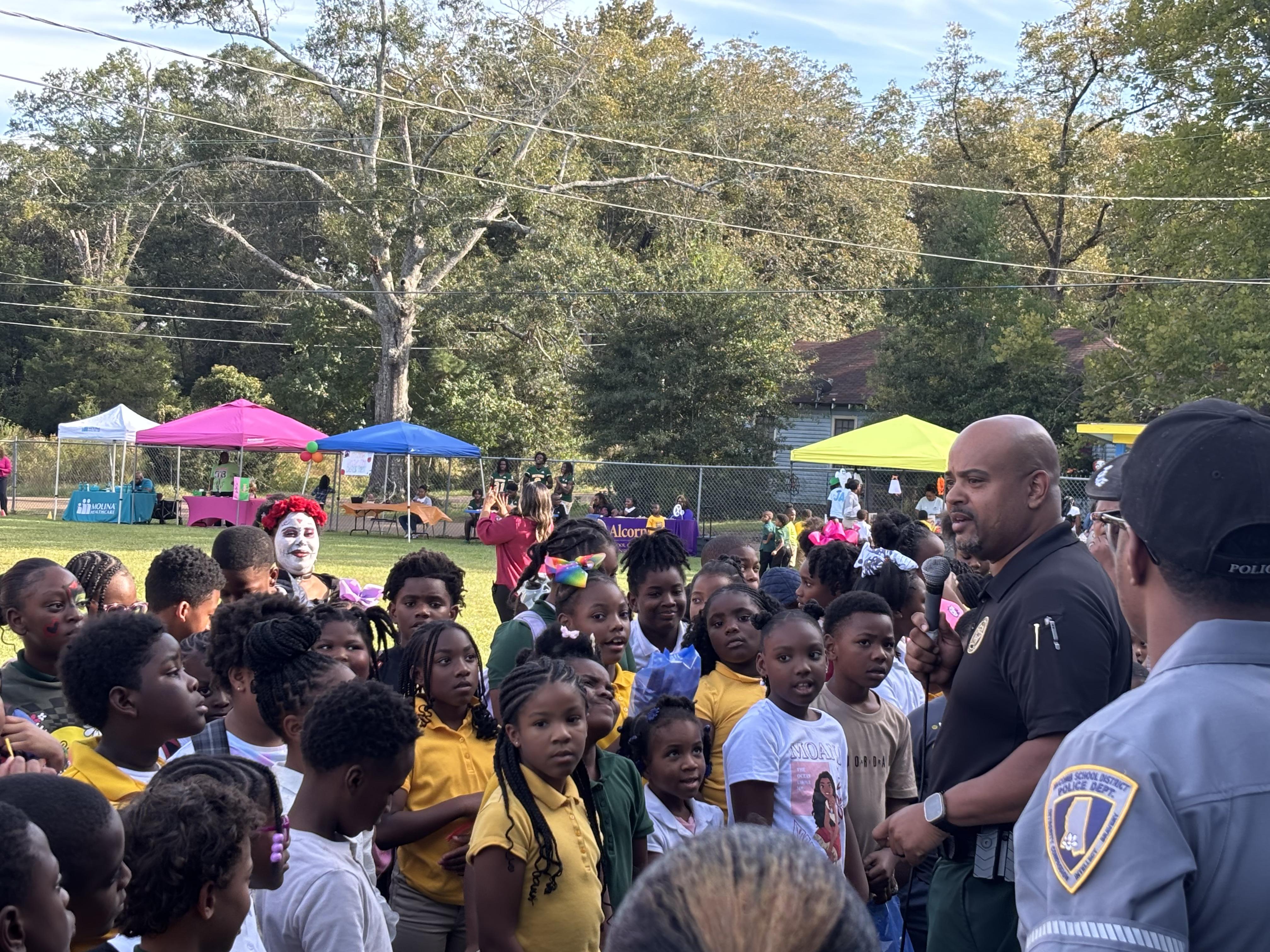 Chief Damian Gatlin at Boys and Girls Club