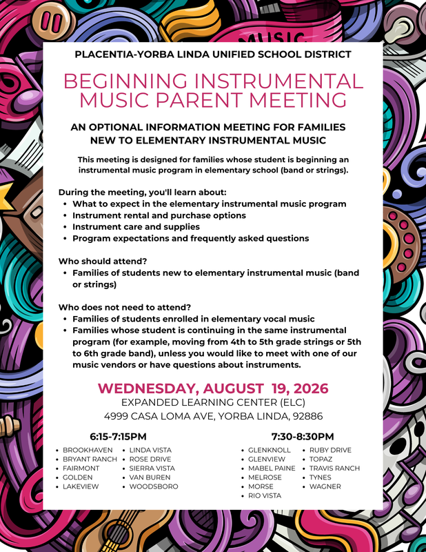 Beginning Instrumental Music - Parent Meeting