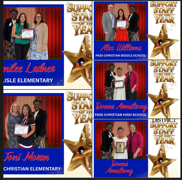 Support Staff of the Year were recognized at this month’s board meeting!