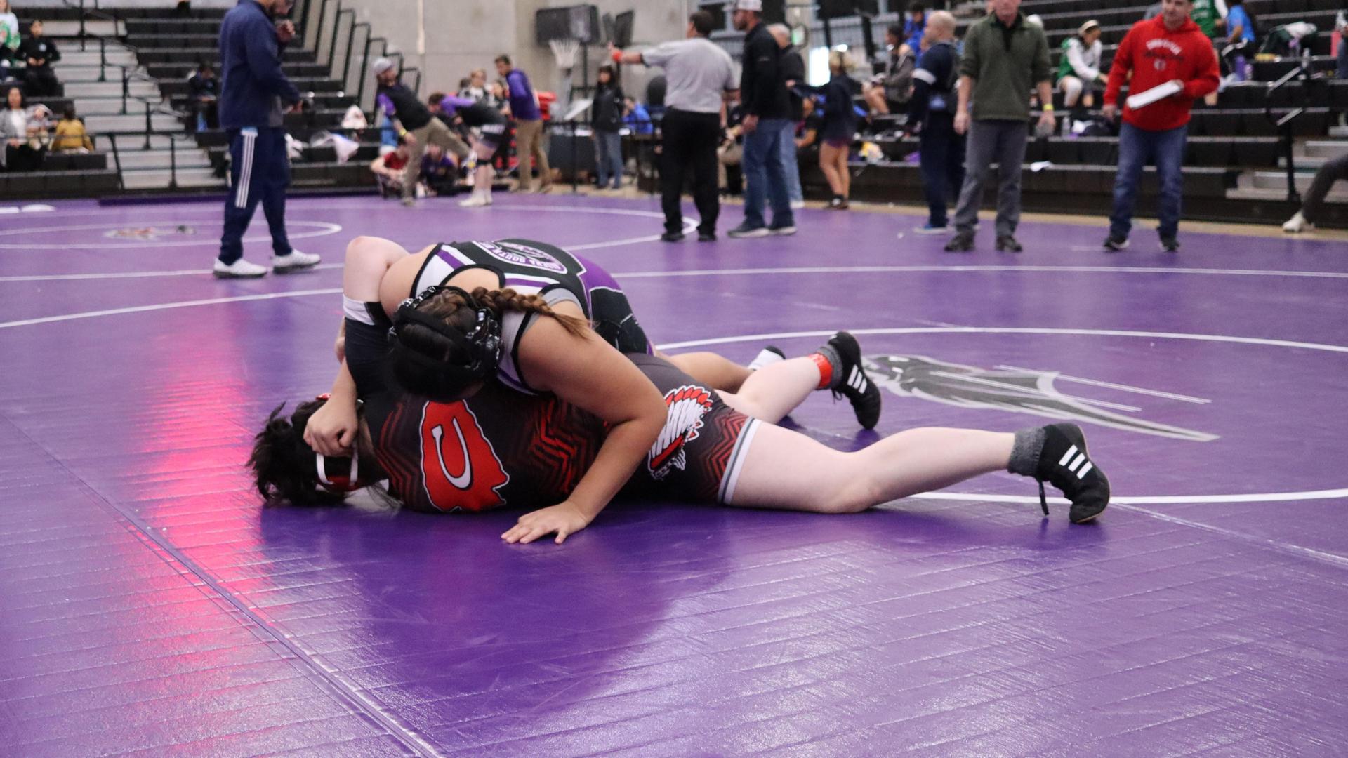 Girls wrestling at madera south