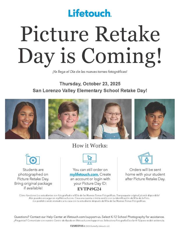 Picture Retake Day is Thursday 10/23/25 Featured Photo