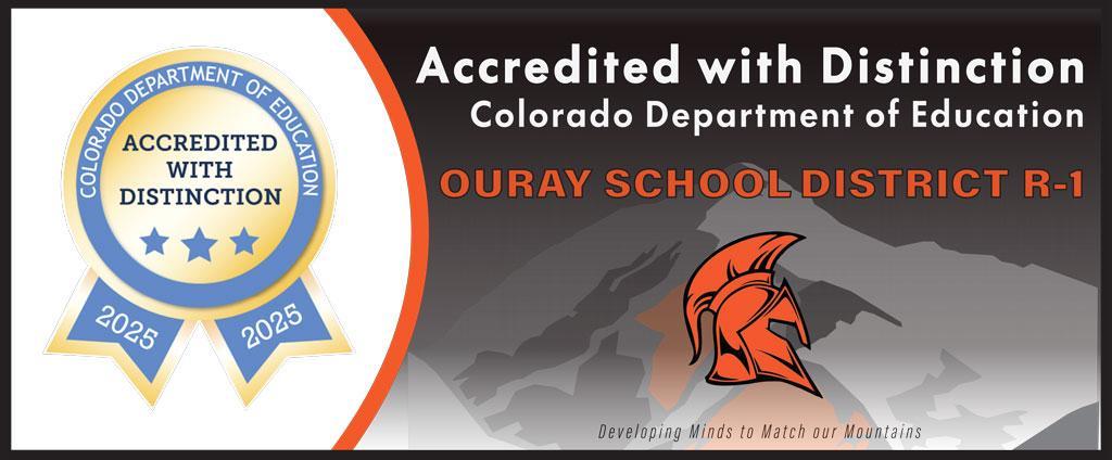 Ouray and CDE banner of distinction