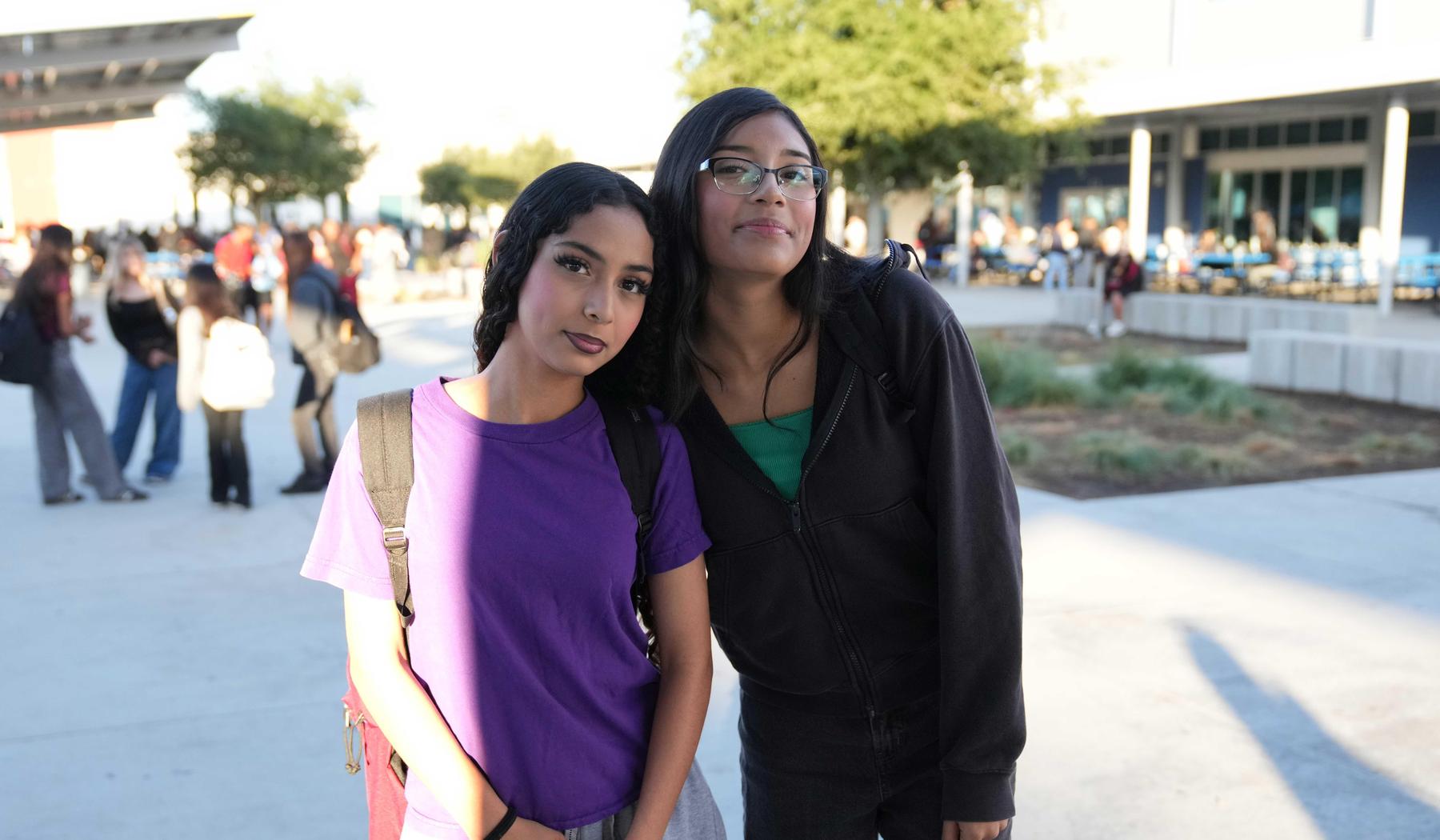 two middle school students