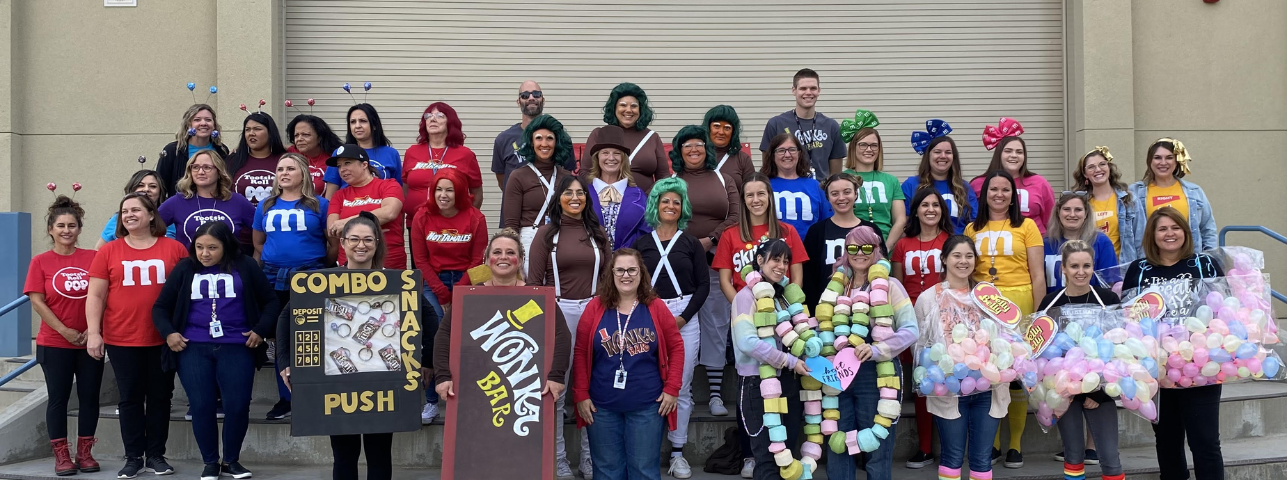 Columbia staff photo for Halloween