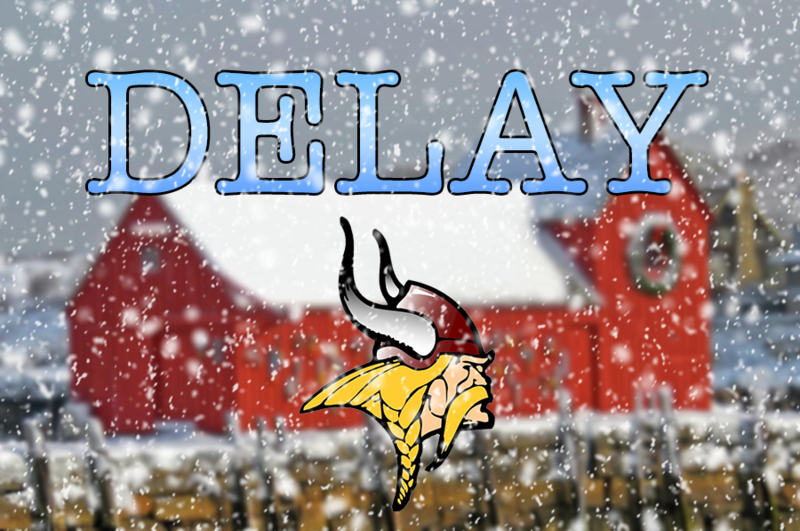 Delay over snow background