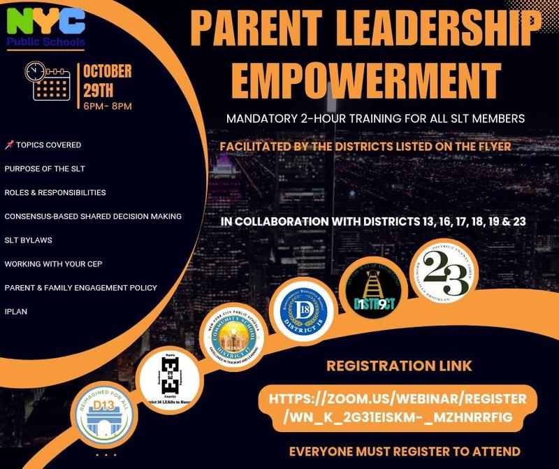 SLT Mandatory Training flyer.
