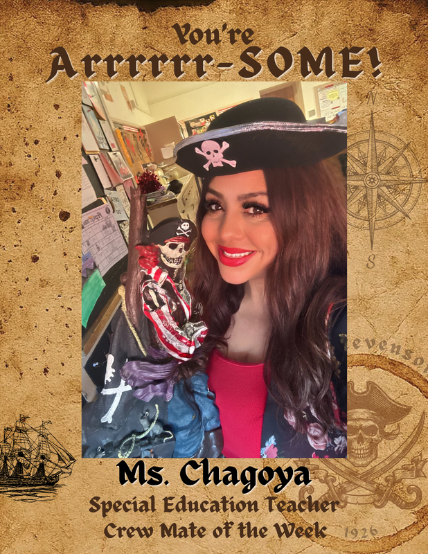 Ms. Chagoya pirate of the week