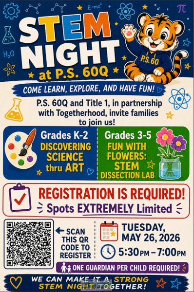 english flyer for stem night