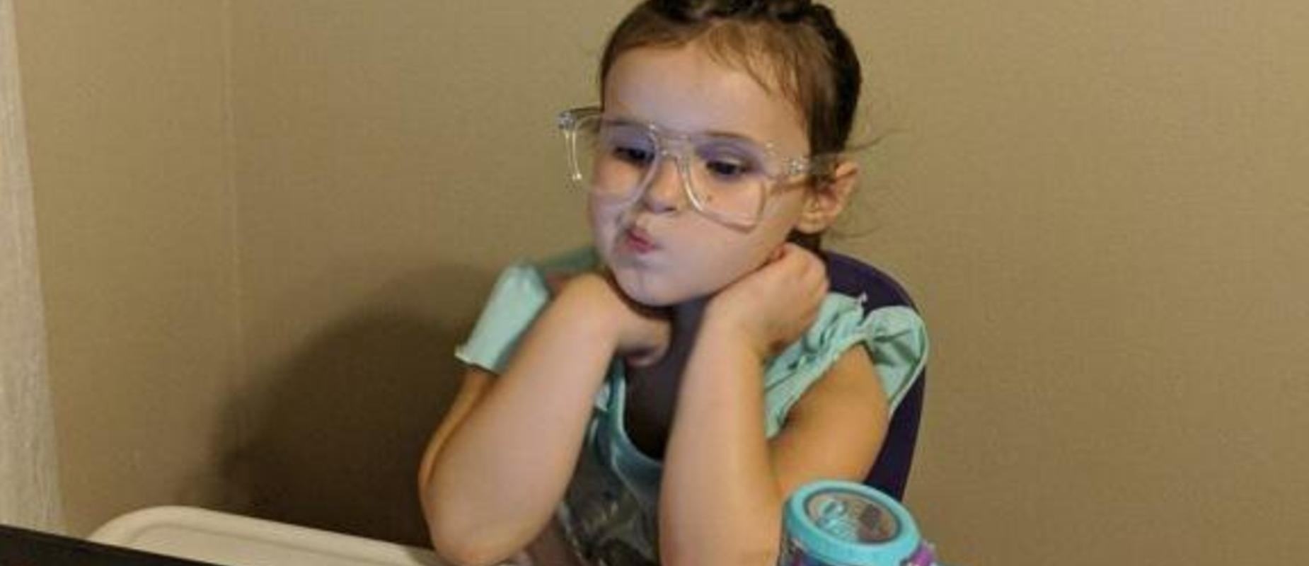 Student working on her computer
