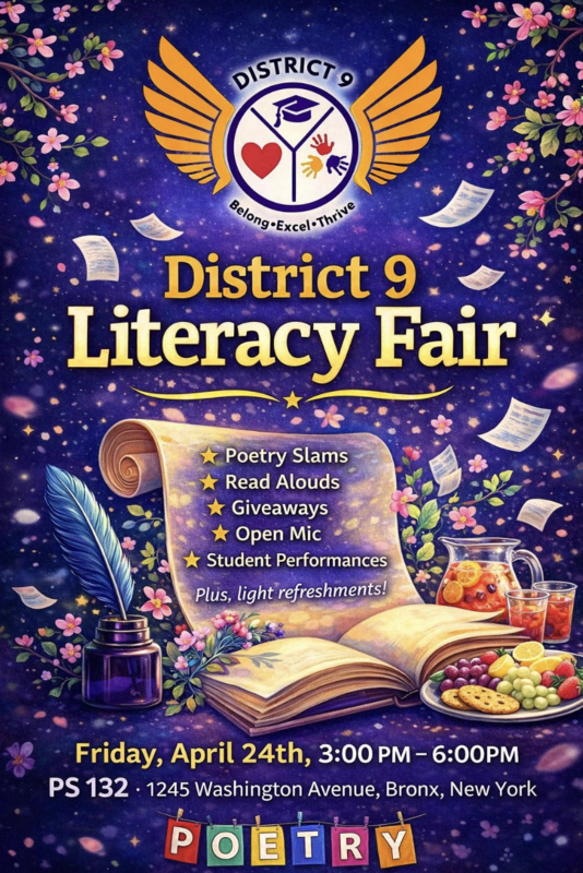 April 24th District Literary Fair Flyer for Parents