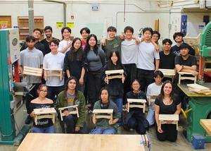 Pic of wood working competitors