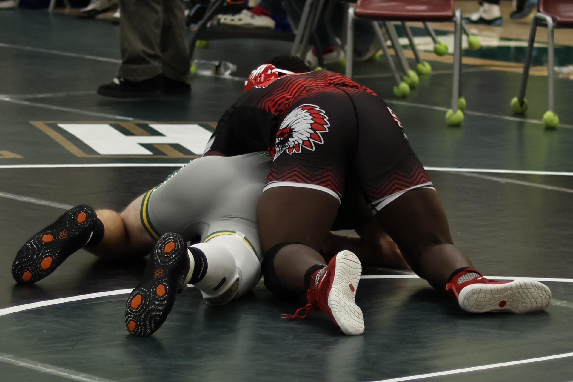boys wrestling at liberty duals