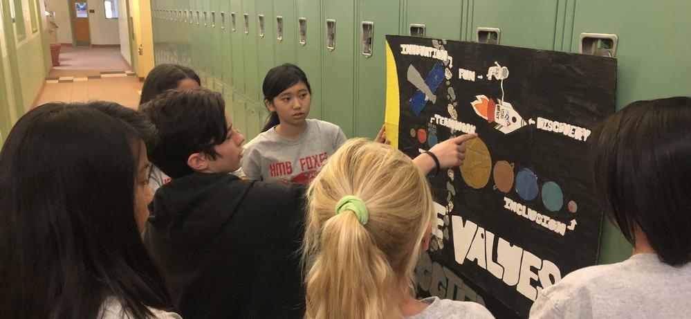 The lane school library image