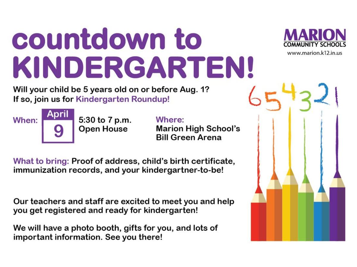 promo graphic - MCS Kindergarten Roundup 2026