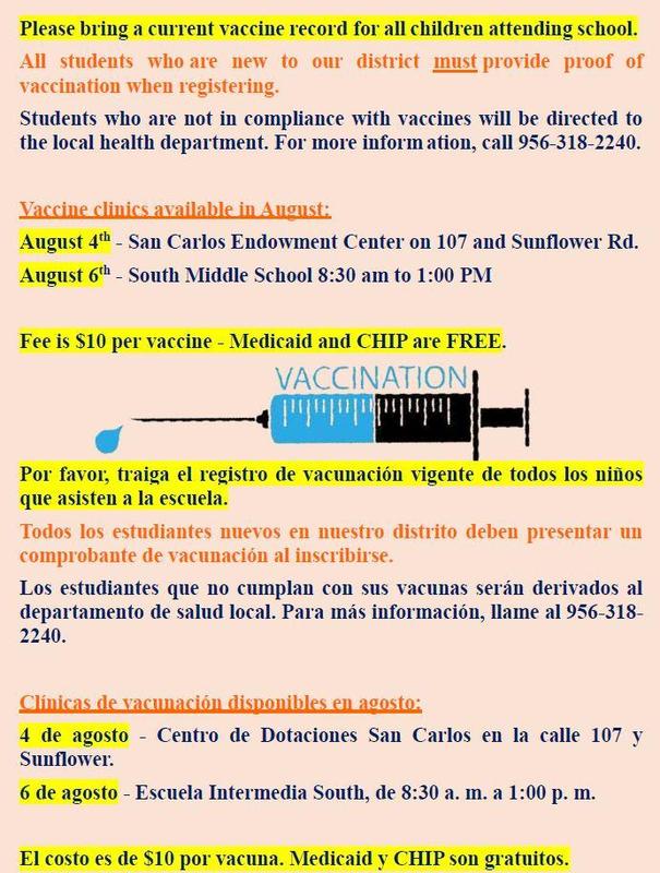 vaccine flyer