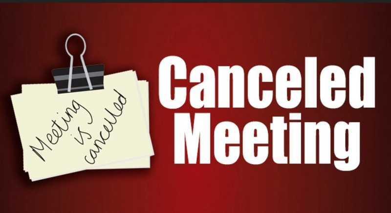 canceled meeting