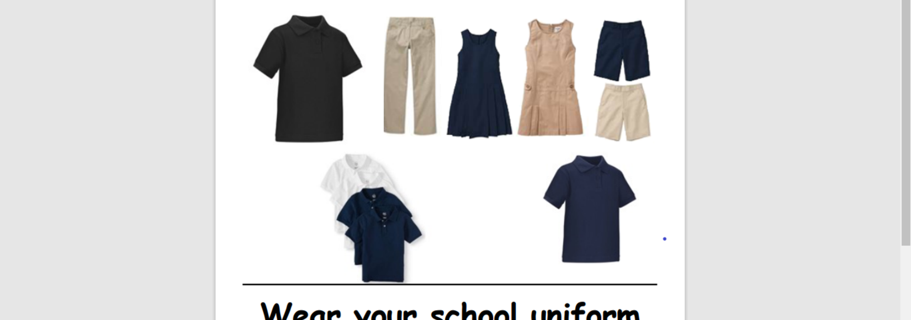This is a picture of the DSJ school uniform. Make sure you have your facemask daily with the uniform