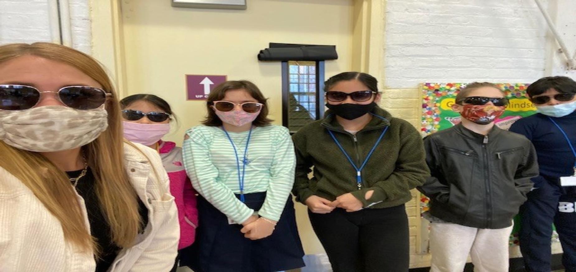 students in sunglasses