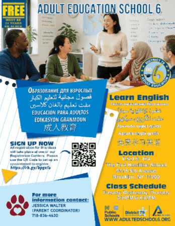 Adult Education Classes Flyer