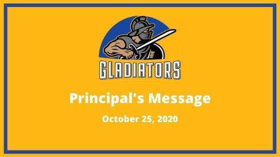 Principal's logo in yellow